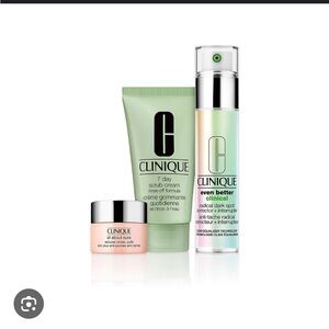 NWT Clinique On the Bright Side skin set gift set